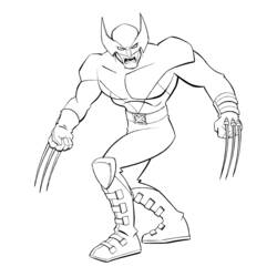 Malvorlage: Wolverine (Superhelden und Superschurken) #74856 - Kostenlose Malvorlagen zum Ausdrucken