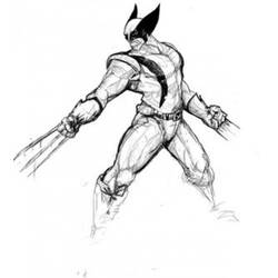 Malvorlage: Wolverine (Superhelden und Superschurken) #74858 - Kostenlose Malvorlagen zum Ausdrucken