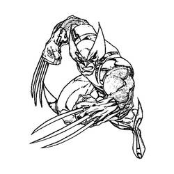 Malvorlage: Wolverine (Superhelden und Superschurken) #74865 - Kostenlose Malvorlagen zum Ausdrucken