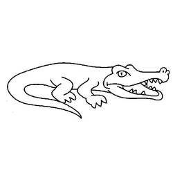 Malvorlage: Alligator (Tiere) #413 - Kostenlose Malvorlagen zum Ausdrucken