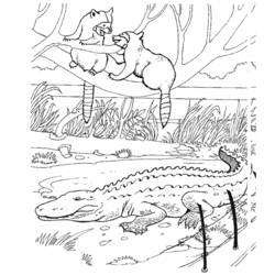 Malvorlage: Alligator (Tiere) #421 - Kostenlose Malvorlagen zum Ausdrucken
