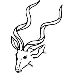 Malvorlage: Antilope (Tiere) #22590 - Kostenlose Malvorlagen zum Ausdrucken
