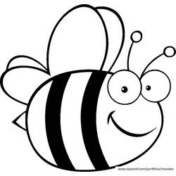 Malvorlage: Biene (Tiere) #106 - Kostenlose Malvorlagen zum Ausdrucken