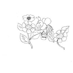 Malvorlage: Biene (Tiere) #110 - Kostenlose Malvorlagen zum Ausdrucken
