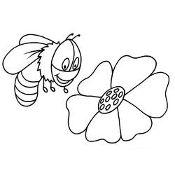 Malvorlage: Biene (Tiere) #119 - Kostenlose Malvorlagen zum Ausdrucken