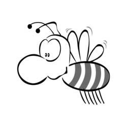 Malvorlage: Biene (Tiere) #167 - Kostenlose Malvorlagen zum Ausdrucken