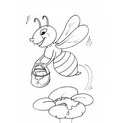 Malvorlage: Biene (Tiere) #84 - Kostenlose Malvorlagen zum Ausdrucken