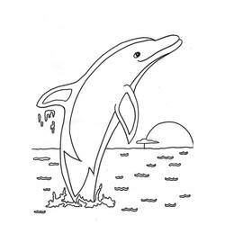 Malvorlage: Delfin (Tiere) #5090 - Kostenlose Malvorlagen zum Ausdrucken