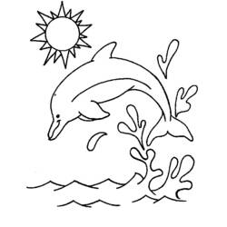 Malvorlage: Delfin (Tiere) #5093 - Kostenlose Malvorlagen zum Ausdrucken