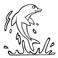 Malvorlage: Delfin (Tiere) #5103 - Kostenlose Malvorlagen zum Ausdrucken