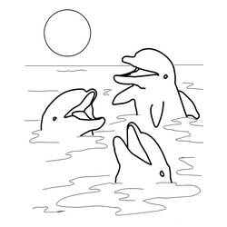 Malvorlage: Delfin (Tiere) #5104 - Kostenlose Malvorlagen zum Ausdrucken