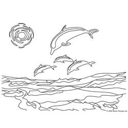 Malvorlage: Delfin (Tiere) #5110 - Kostenlose Malvorlagen zum Ausdrucken