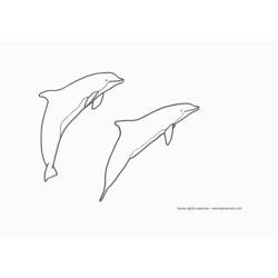 Malvorlage: Delfin (Tiere) #5115 - Kostenlose Malvorlagen zum Ausdrucken