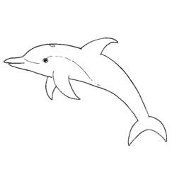 Malvorlage: Delfin (Tiere) #5145 - Kostenlose Malvorlagen zum Ausdrucken