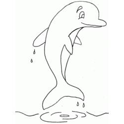 Malvorlage: Delfin (Tiere) #5155 - Kostenlose Malvorlagen zum Ausdrucken