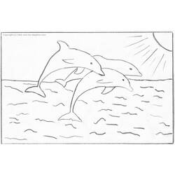 Malvorlage: Delfin (Tiere) #5173 - Kostenlose Malvorlagen zum Ausdrucken