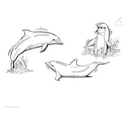 Malvorlage: Delfin (Tiere) #5230 - Kostenlose Malvorlagen zum Ausdrucken