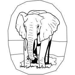 Malvorlage: Elefant (Tiere) #6362 - Kostenlose Malvorlagen zum Ausdrucken