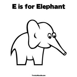 Malvorlage: Elefant (Tiere) #6363 - Kostenlose Malvorlagen zum Ausdrucken