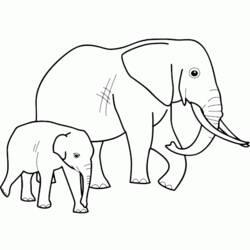 Malvorlage: Elefant (Tiere) #6364 - Kostenlose Malvorlagen zum Ausdrucken