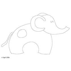 Malvorlage: Elefant (Tiere) #6378 - Kostenlose Malvorlagen zum Ausdrucken