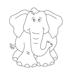 Malvorlage: Elefant (Tiere) #6385 - Kostenlose Malvorlagen zum Ausdrucken