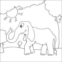 Malvorlage: Elefant (Tiere) #6393 - Kostenlose Malvorlagen zum Ausdrucken