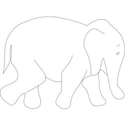 Malvorlage: Elefant (Tiere) #6396 - Kostenlose Malvorlagen zum Ausdrucken