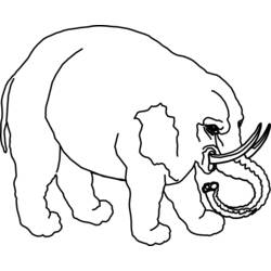 Malvorlage: Elefant (Tiere) #6420 - Kostenlose Malvorlagen zum Ausdrucken
