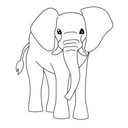 Malvorlage: Elefant (Tiere) #6421 - Kostenlose Malvorlagen zum Ausdrucken