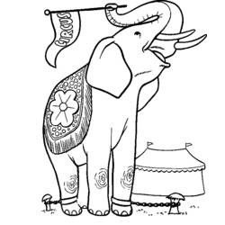 Malvorlage: Elefant (Tiere) #6422 - Kostenlose Malvorlagen zum Ausdrucken