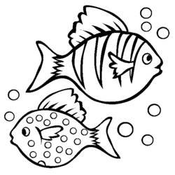Malvorlage: Fisch (Tiere) #17041 - Kostenlose Malvorlagen zum Ausdrucken