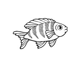 Malvorlage: Fisch (Tiere) #17064 - Kostenlose Malvorlagen zum Ausdrucken