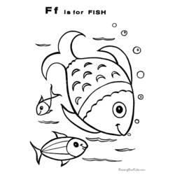 Malvorlage: Fisch (Tiere) #17101 - Kostenlose Malvorlagen zum Ausdrucken