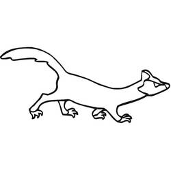 Malvorlage: Frettchen (Tiere) #205394 - Kostenlose Malvorlagen zum Ausdrucken