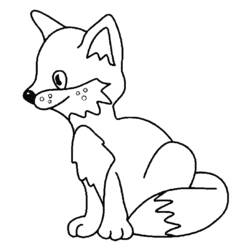 Malvorlage: Fuchs (Tiere) #14964 - Kostenlose Malvorlagen zum Ausdrucken