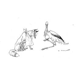 Malvorlage: Fuchs (Tiere) #15114 - Kostenlose Malvorlagen zum Ausdrucken