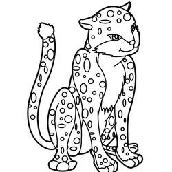 Malvorlage: Gepard (Tiere) #7874 - Kostenlose Malvorlagen zum Ausdrucken