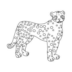 Malvorlage: Gepard (Tiere) #7910 - Kostenlose Malvorlagen zum Ausdrucken