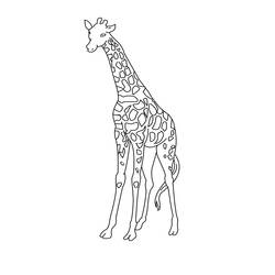 Malvorlage: Giraffe (Tiere) #7281 - Kostenlose Malvorlagen zum Ausdrucken