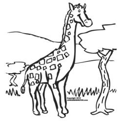 Malvorlage: Giraffe (Tiere) #7287 - Kostenlose Malvorlagen zum Ausdrucken
