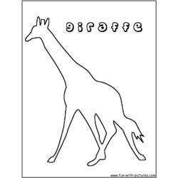 Malvorlage: Giraffe (Tiere) #7319 - Kostenlose Malvorlagen zum Ausdrucken