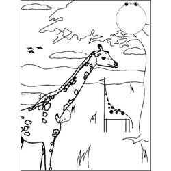Malvorlage: Giraffe (Tiere) #7322 - Kostenlose Malvorlagen zum Ausdrucken