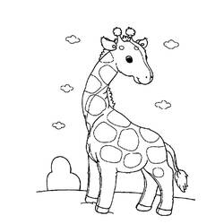 Malvorlage: Giraffe (Tiere) #7332 - Kostenlose Malvorlagen zum Ausdrucken