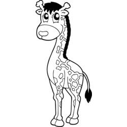 Malvorlage: Giraffe (Tiere) #7346 - Kostenlose Malvorlagen zum Ausdrucken