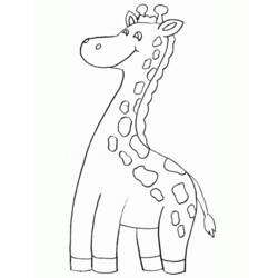 Malvorlage: Giraffe (Tiere) #7353 - Kostenlose Malvorlagen zum Ausdrucken