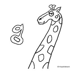 Malvorlage: Giraffe (Tiere) #7355 - Kostenlose Malvorlagen zum Ausdrucken