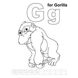 Malvorlage: Gorilla (Tiere) #7457 - Kostenlose Malvorlagen zum Ausdrucken