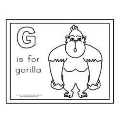 Malvorlage: Gorilla (Tiere) #7538 - Kostenlose Malvorlagen zum Ausdrucken