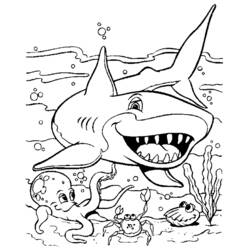 Malvorlage: Hai (Tiere) #14763 - Kostenlose Malvorlagen zum Ausdrucken